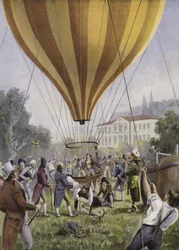 Gay-Lussacs Ballonaufstieg von Paris, 9. September 1804