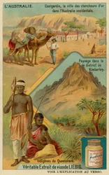 Goldrausch-Stadt Coolgardie, die Landschaft um Kimberley und Aborigines aus Queensland