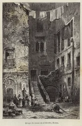 Gruppe von Häusern im Ghetto, Rom