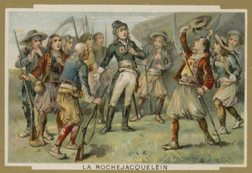 Henri de la Rochejacquelein spricht zu seinen Soldaten, Vendée-Aufstand, Französische Revolution
