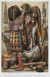 Werkzeuge, Gefäße und Kostüme der nördlichen Völker