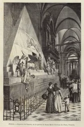 Italien - Grab von Canova in der Kirche Santa Maria Gloriosa dei Frari, Venedig