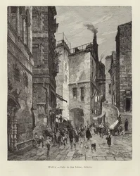 Italien - Via San Luca, Genua