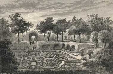 Bestickte Gärten der Tuilerien unter Heinrich IV