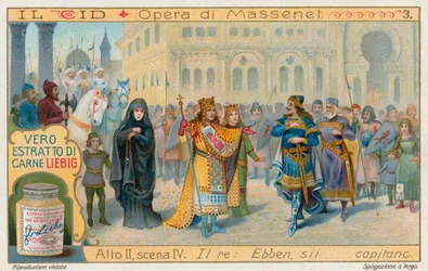 Le Cid von Massenet, Liebig-Karte, frühes 20. Jahrhundert