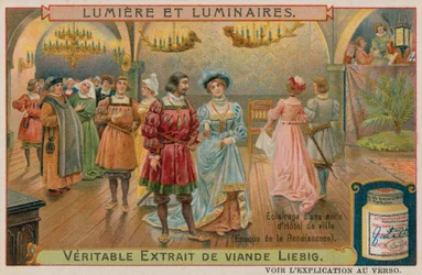 Beleuchtung in einem Renaissance-Rathaus