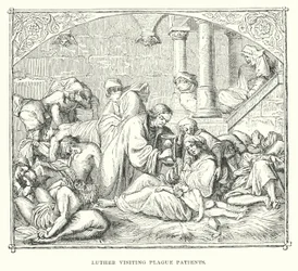 Luther besucht Pestkranke