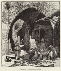 Palästina, Ein Straßencafé in Jerusalem