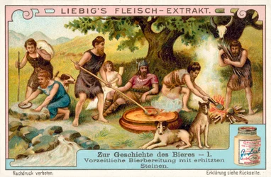 Prähistorische Bierproduktion mit erhitzten Steinen