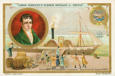 Robert Fulton, Liebig-Karte, frühes 20. Jahrhundert