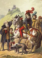 Dornröschen (Farblithografie)