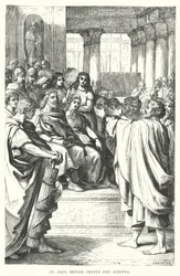 St. Paulus vor Festus und Agrippa (Gravur)