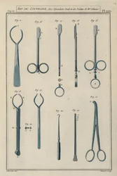 Chirurgische Instrumente des französischen Chirurgen Pierre Jean Georges Cabanis