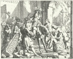 Die Franzosen fallen in die Pfalz ein