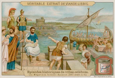 Die Megarer gründen Byzanz im Jahr 667 v. Chr.