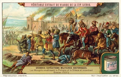 Die Mongolen fallen in Polen und Schlesien ein und brennen Breslau nieder