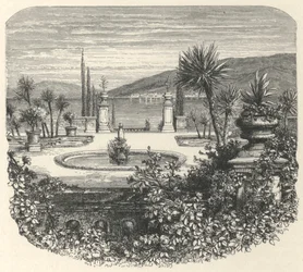 Eine Terrasse von Isola-Bella (Gravur)