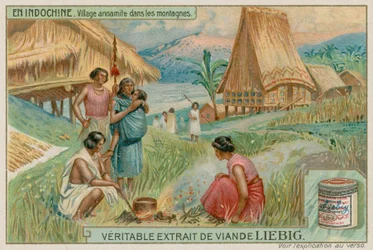 Vietnamesisches Dorf in den Bergen