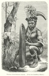 Krieger der Salomonen (Gravur)