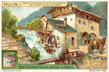 Wassermühle in den Bergen Oberösterreichs