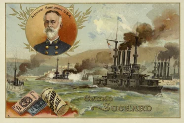 William Sampson, amerikanischer Admiral, Spanisch-Amerikanischer Krieg, 1898