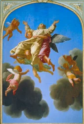 Der heilige Bruno wird in den Himmel erhoben