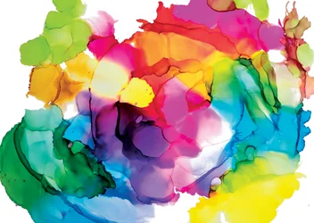Abstrakter Regenbogenfluss
