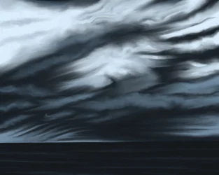 Blauer Himmel und Ozean, ca. 2020-24