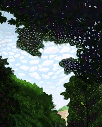 Himmel und Avenue vom Prospect Park, Brooklyn