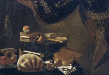 Stillleben mit Musikinstrumenten