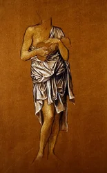 Linkshändige weibliche Bittstellerin auf einem Steg