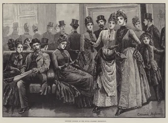 Landverwandte bei der Ausstellung der Royal Academy