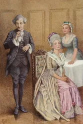 Illustration für Eine empfindsame Reise von Laurence Sterne