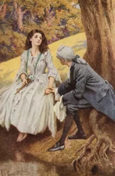 Illustration für Eine empfindsame Reise von Laurence Sterne