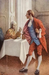 Illustration für Eine empfindsame Reise von Laurence Sterne