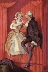 Illustration für Eine empfindsame Reise von Laurence Sterne