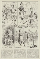 Die Amazonen, im Hoftheater