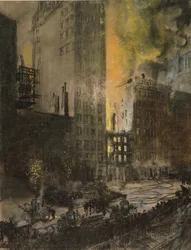 Feuer in der 24. Straße, New York City