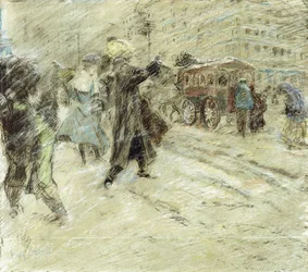 Schneesturm, Madison Square, New York