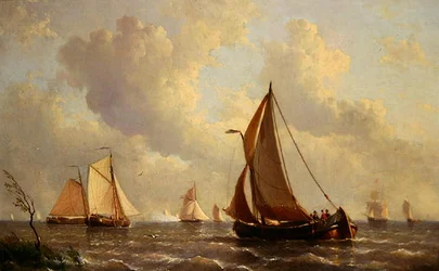 Boote verlassen den Hafen