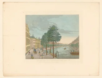 Ansicht der Herengracht bei der Spiegelstraat in Amsterdam