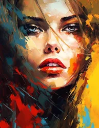 Frauenporträt im impressionistischen Stil