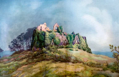 Oystermouth Castle, bei Swansea, Wales, 1924-1926