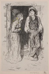 Illustration zu "Askeladden som fik prinsessen til at løgste sig"