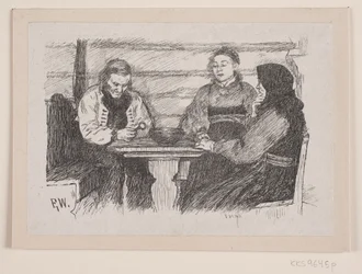 Illustration zu "Stabursnøgelen i Rokkehovedet"
