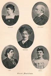 Große Musiker - Platte X., ca. 1880, 1895