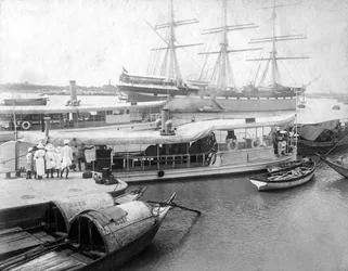 Bengalischer Fluss, Indien, 1905-1906