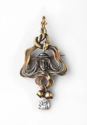 Anhänger-Brosche, zwischen 1899 und 1908
