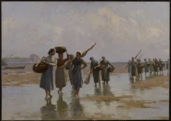 Frauen am Strand, 1897