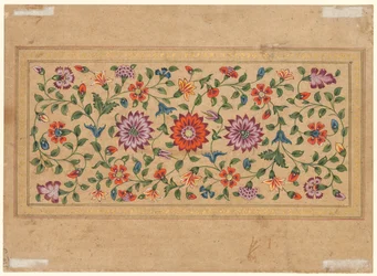 Scrollende Blumenranken, 1755